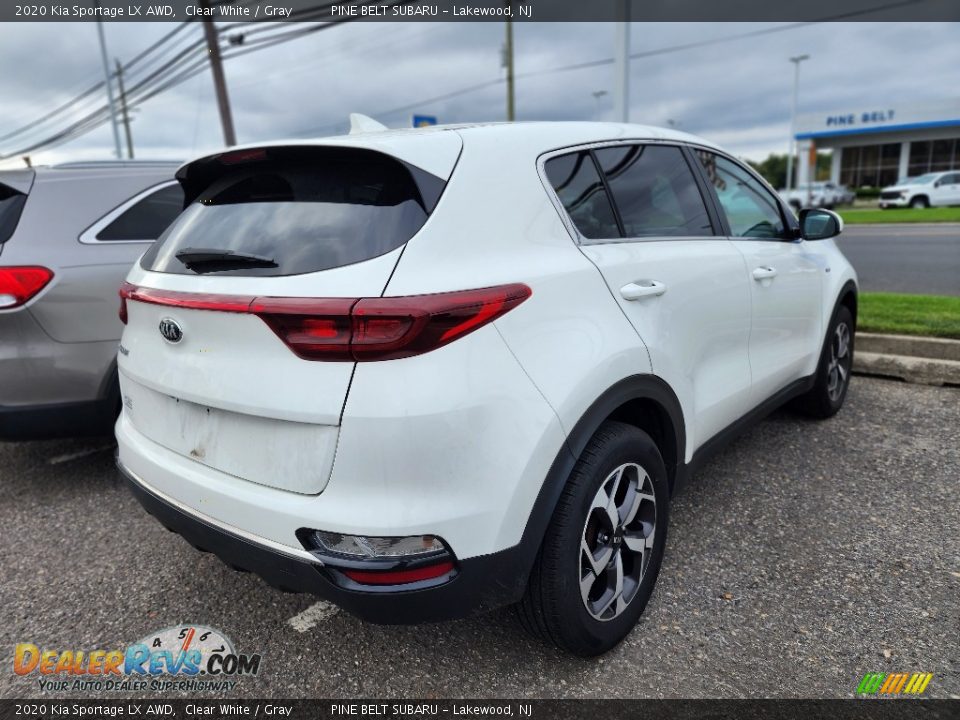 2020 Kia Sportage LX AWD Clear White / Gray Photo #3