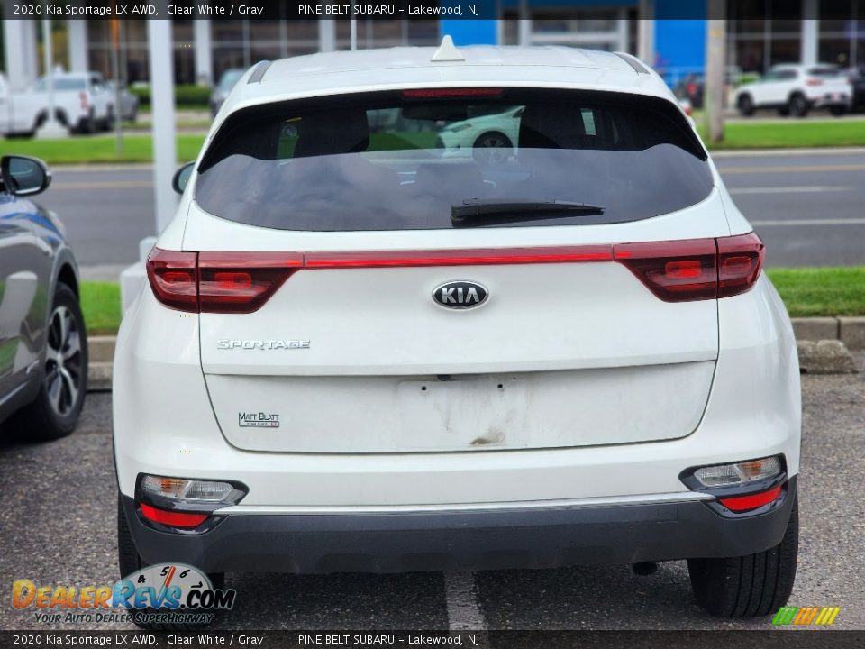 2020 Kia Sportage LX AWD Clear White / Gray Photo #4