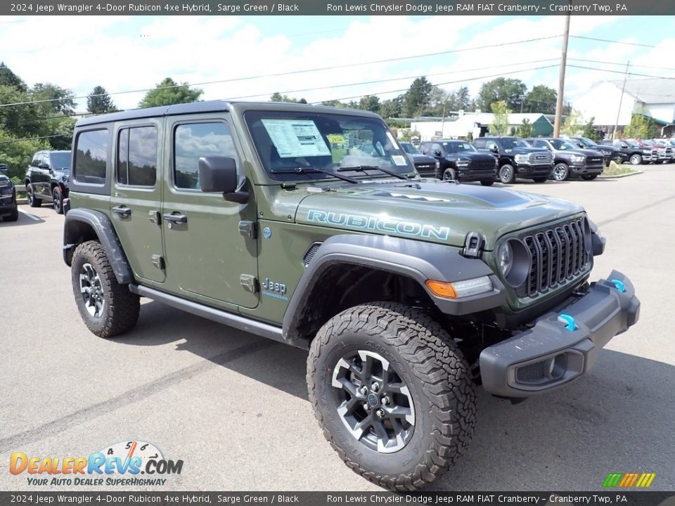 Front 3/4 View of 2024 Jeep Wrangler 4-Door Rubicon 4xe Hybrid Photo #7