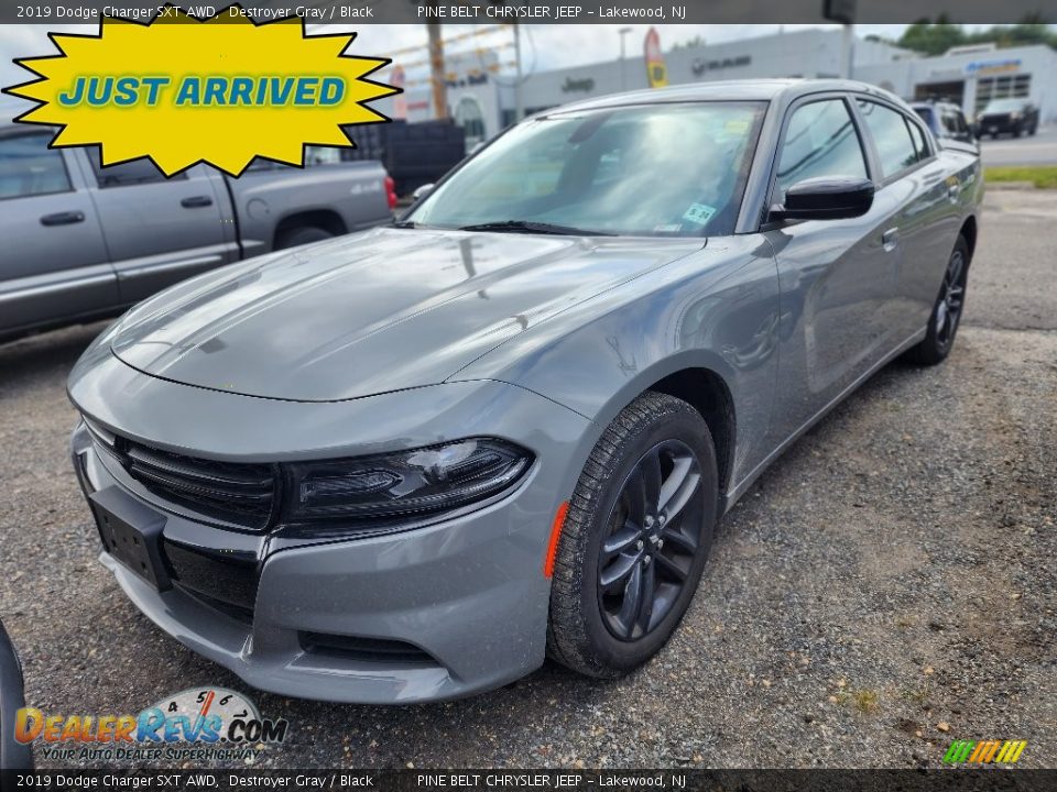 2019 Dodge Charger SXT AWD Destroyer Gray / Black Photo #1