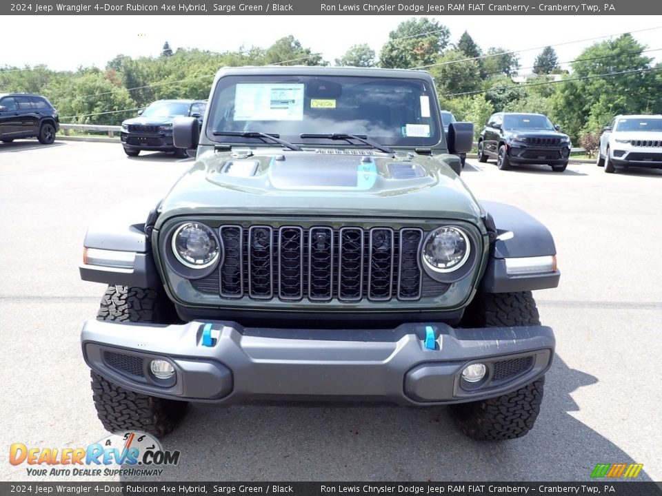 2024 Jeep Wrangler 4-Door Rubicon 4xe Hybrid Sarge Green / Black Photo #8