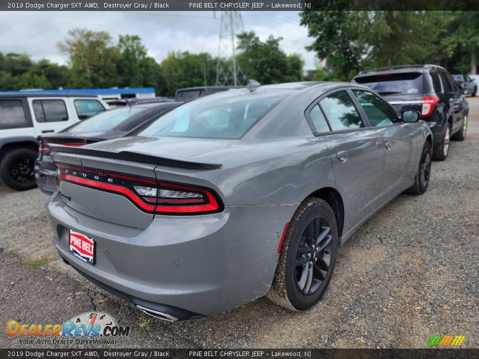 2019 Dodge Charger SXT AWD Destroyer Gray / Black Photo #3