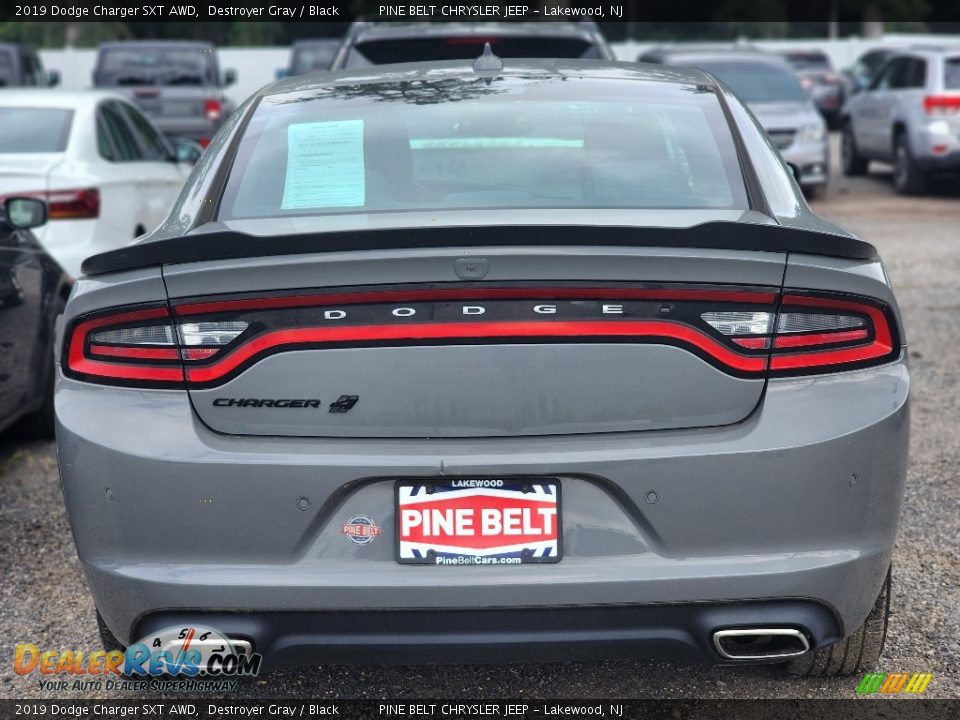 2019 Dodge Charger SXT AWD Destroyer Gray / Black Photo #4