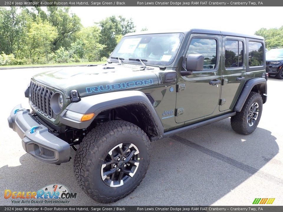 2024 Jeep Wrangler 4-Door Rubicon 4xe Hybrid Sarge Green / Black Photo #10