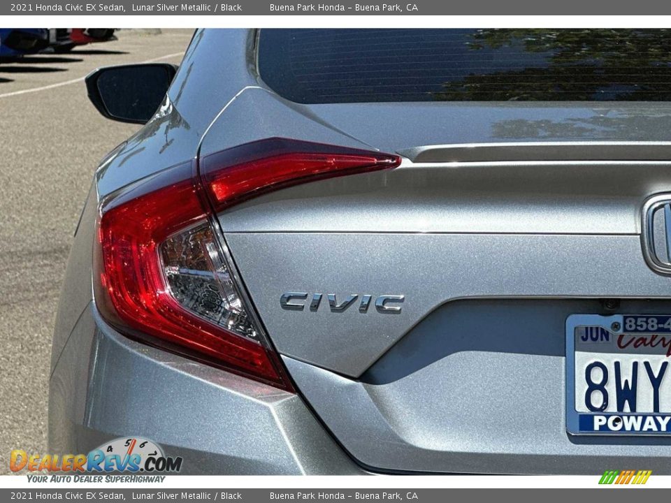 2021 Honda Civic EX Sedan Lunar Silver Metallic / Black Photo #30