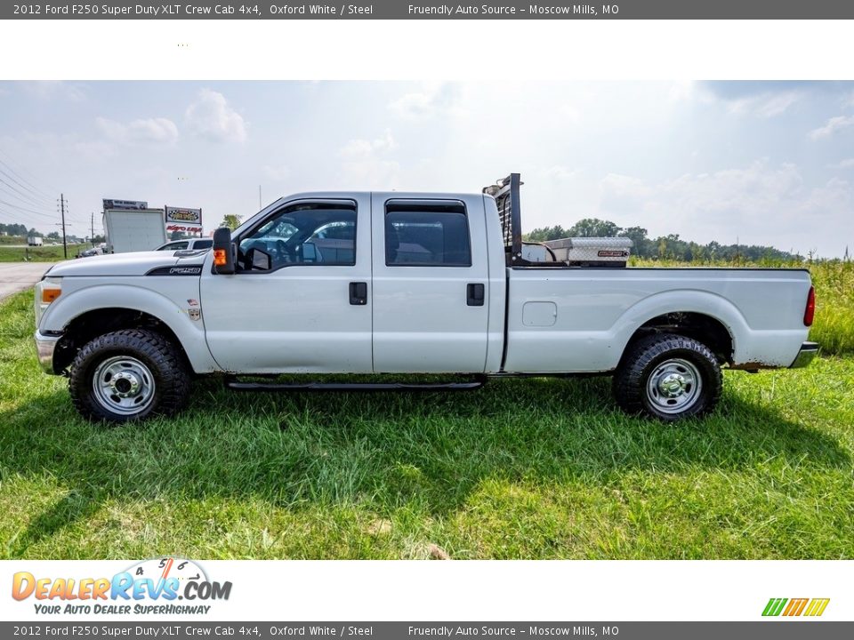 2012 Ford F250 Super Duty XLT Crew Cab 4x4 Oxford White / Steel Photo #7