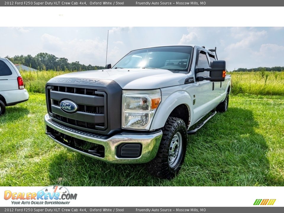 2012 Ford F250 Super Duty XLT Crew Cab 4x4 Oxford White / Steel Photo #8