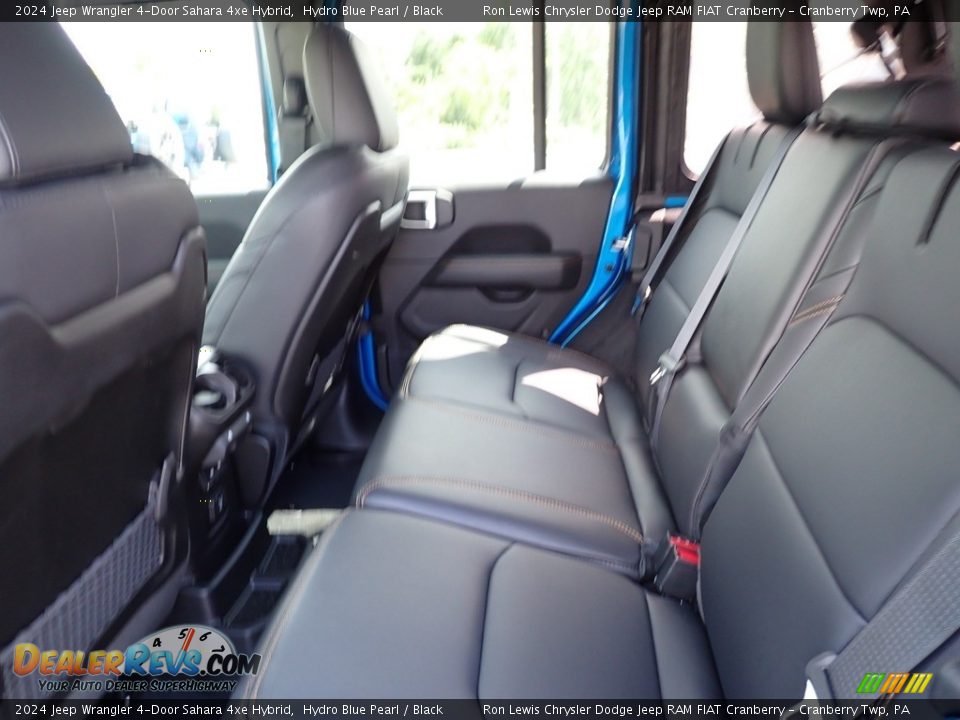 2024 Jeep Wrangler 4-Door Sahara 4xe Hybrid Hydro Blue Pearl / Black Photo #12
