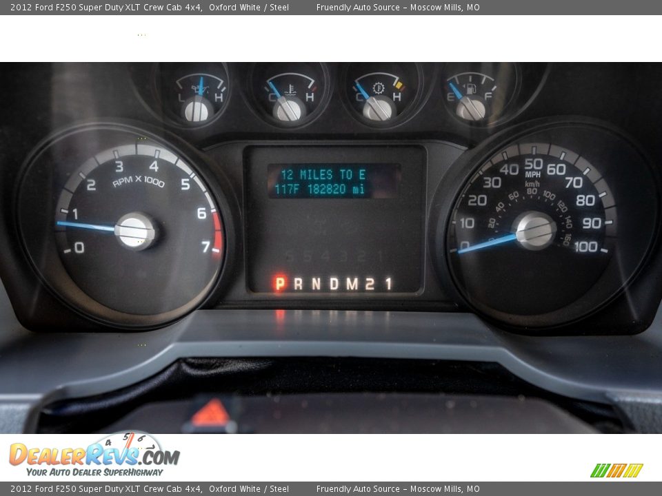 2012 Ford F250 Super Duty XLT Crew Cab 4x4 Oxford White / Steel Photo #28