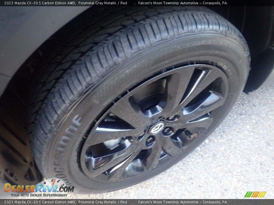 2023 Mazda CX-30 S Carbon Edition AWD Polymetal Gray Metallic / Red Photo #9