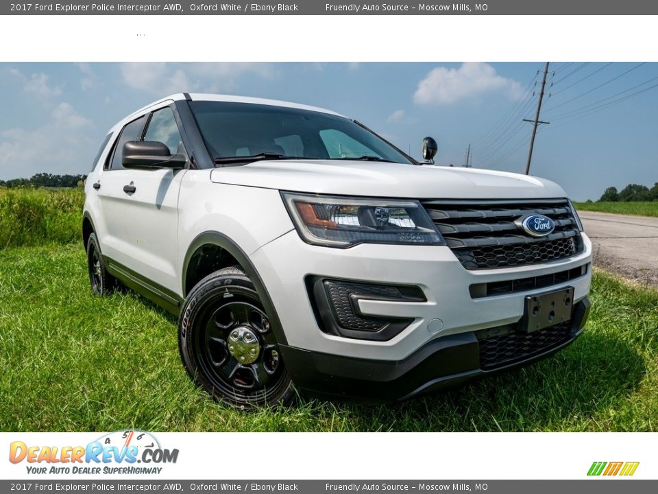 2017 Ford Explorer Police Interceptor AWD Oxford White / Ebony Black Photo #1