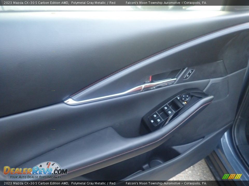 2023 Mazda CX-30 S Carbon Edition AWD Polymetal Gray Metallic / Red Photo #13