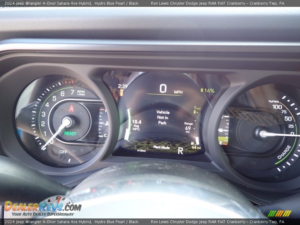 2024 Jeep Wrangler 4-Door Sahara 4xe Hybrid Gauges Photo #19