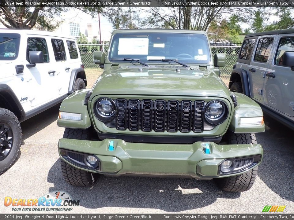 2024 Jeep Wrangler 4-Door High Altitude 4xe Hybrid Sarge Green / Green/Black Photo #2