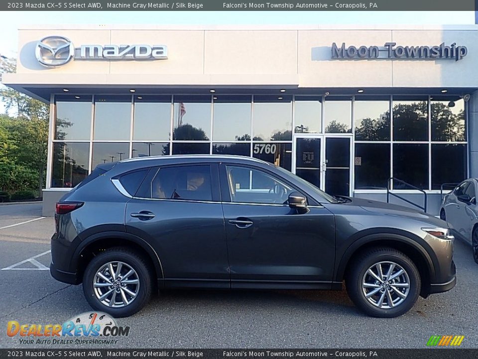 2023 Mazda CX-5 S Select AWD Machine Gray Metallic / Silk Beige Photo #1
