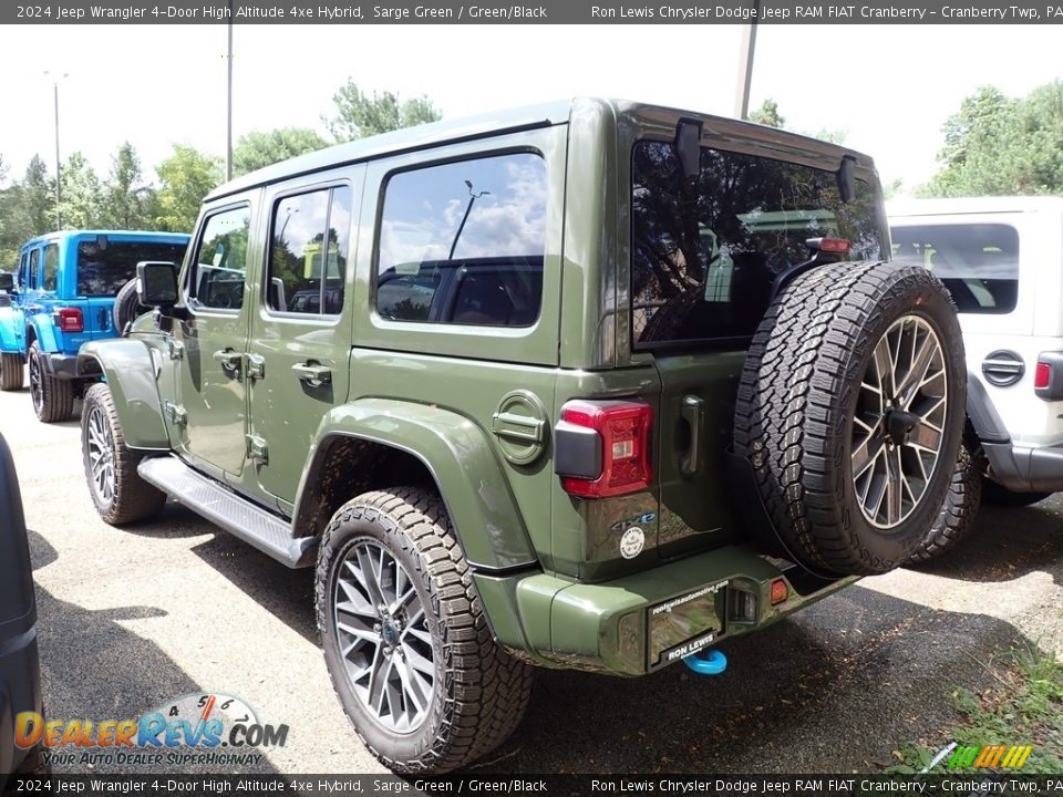 2024 Jeep Wrangler 4-Door High Altitude 4xe Hybrid Sarge Green / Green/Black Photo #5