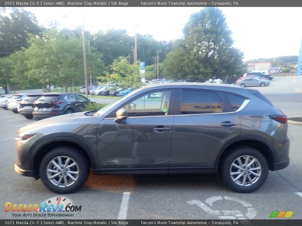 2023 Mazda CX-5 S Select AWD Machine Gray Metallic / Silk Beige Photo #5