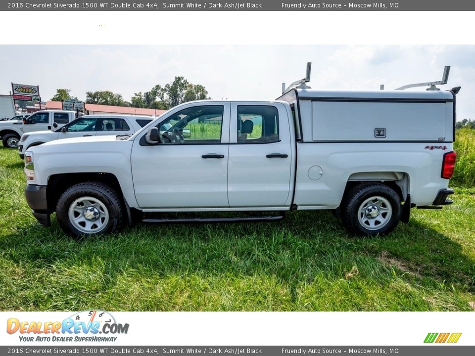 2016 Chevrolet Silverado 1500 WT Double Cab 4x4 Summit White / Dark Ash/Jet Black Photo #7