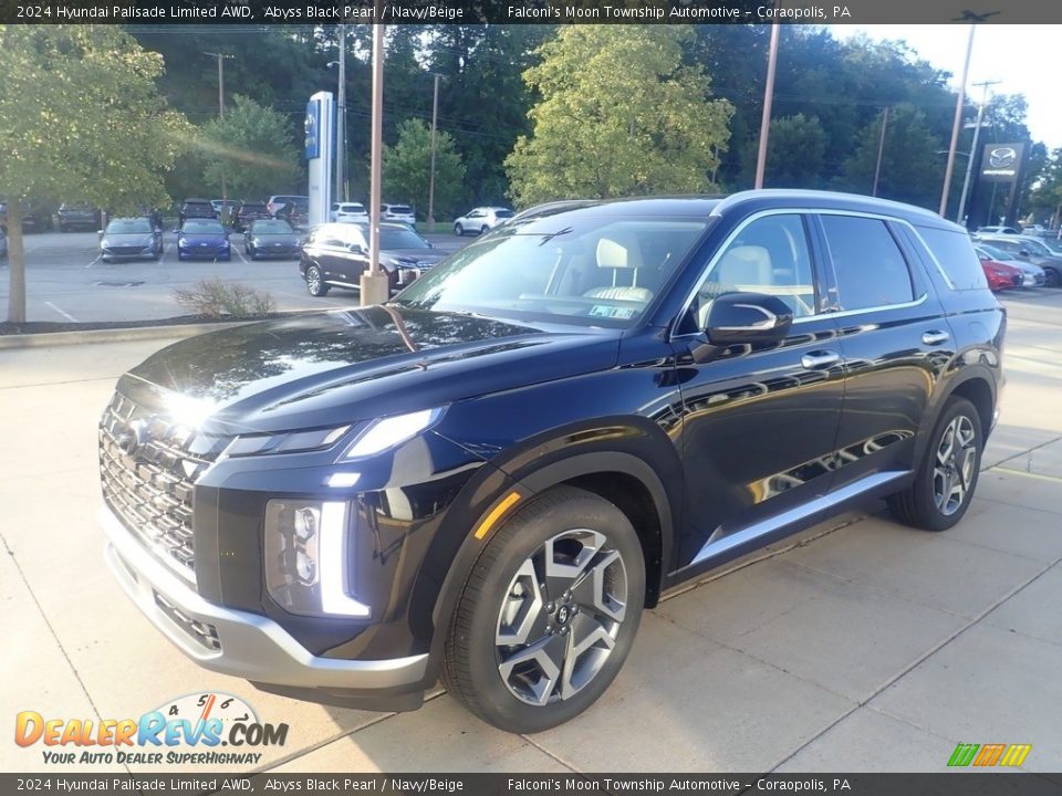2024 Hyundai Palisade Limited AWD Abyss Black Pearl / Navy/Beige Photo #6