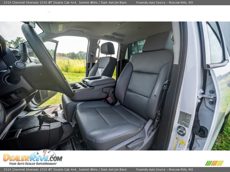 Front Seat of 2016 Chevrolet Silverado 1500 WT Double Cab 4x4 Photo #17
