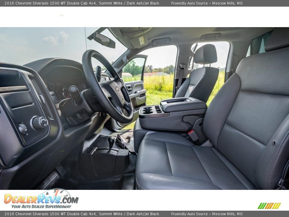 Front Seat of 2016 Chevrolet Silverado 1500 WT Double Cab 4x4 Photo #18