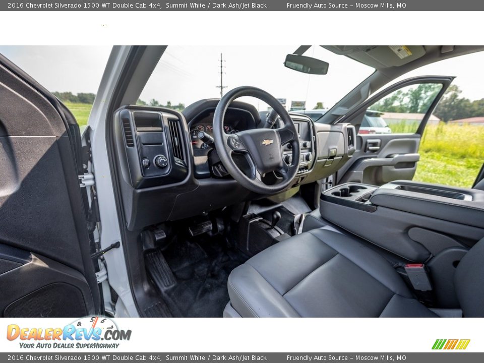 Dark Ash/Jet Black Interior - 2016 Chevrolet Silverado 1500 WT Double Cab 4x4 Photo #19