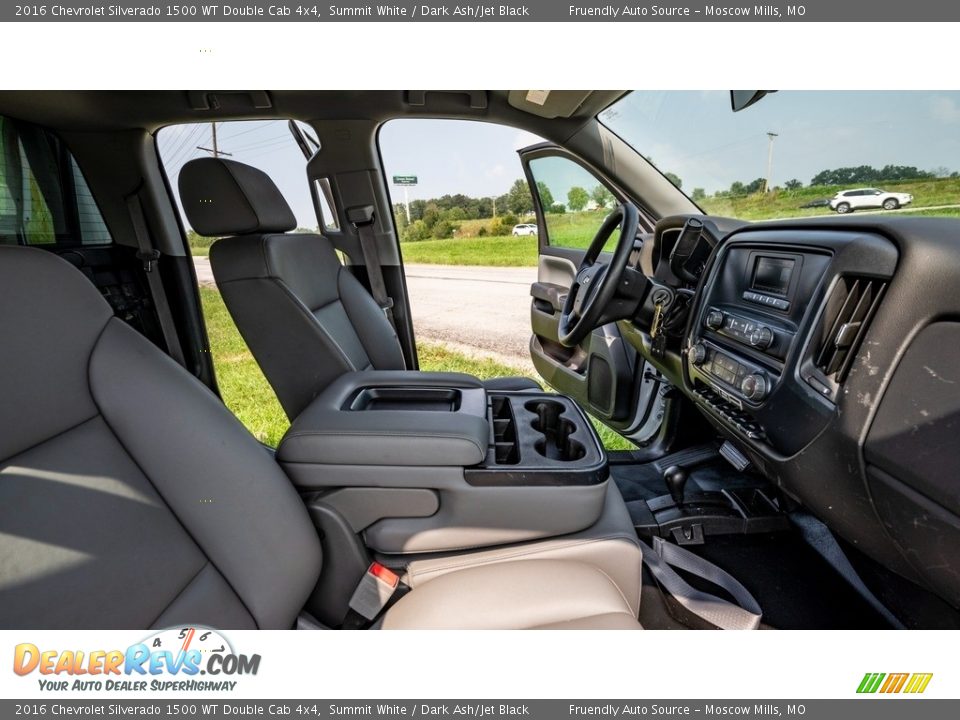 2016 Chevrolet Silverado 1500 WT Double Cab 4x4 Summit White / Dark Ash/Jet Black Photo #24