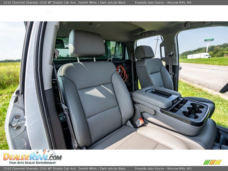 2016 Chevrolet Silverado 1500 WT Double Cab 4x4 Summit White / Dark Ash/Jet Black Photo #25