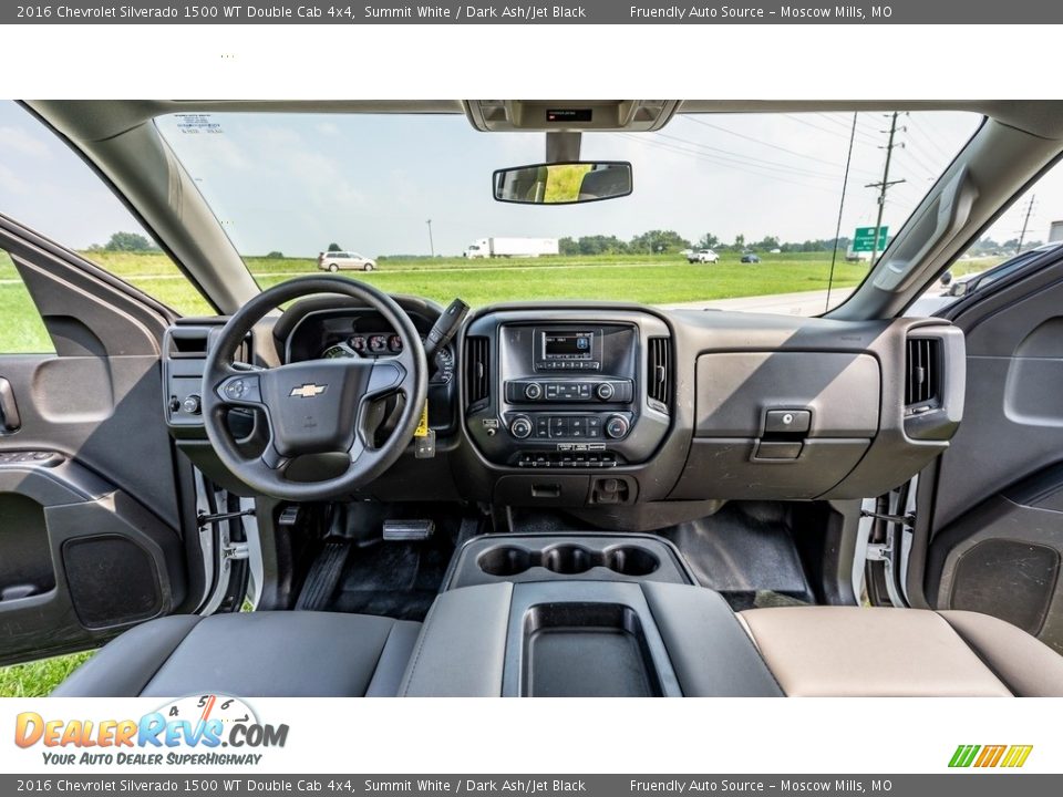 Dashboard of 2016 Chevrolet Silverado 1500 WT Double Cab 4x4 Photo #26