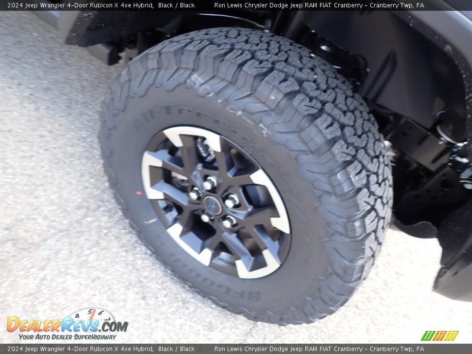 2024 Jeep Wrangler 4-Door Rubicon X 4xe Hybrid Black / Black Photo #9