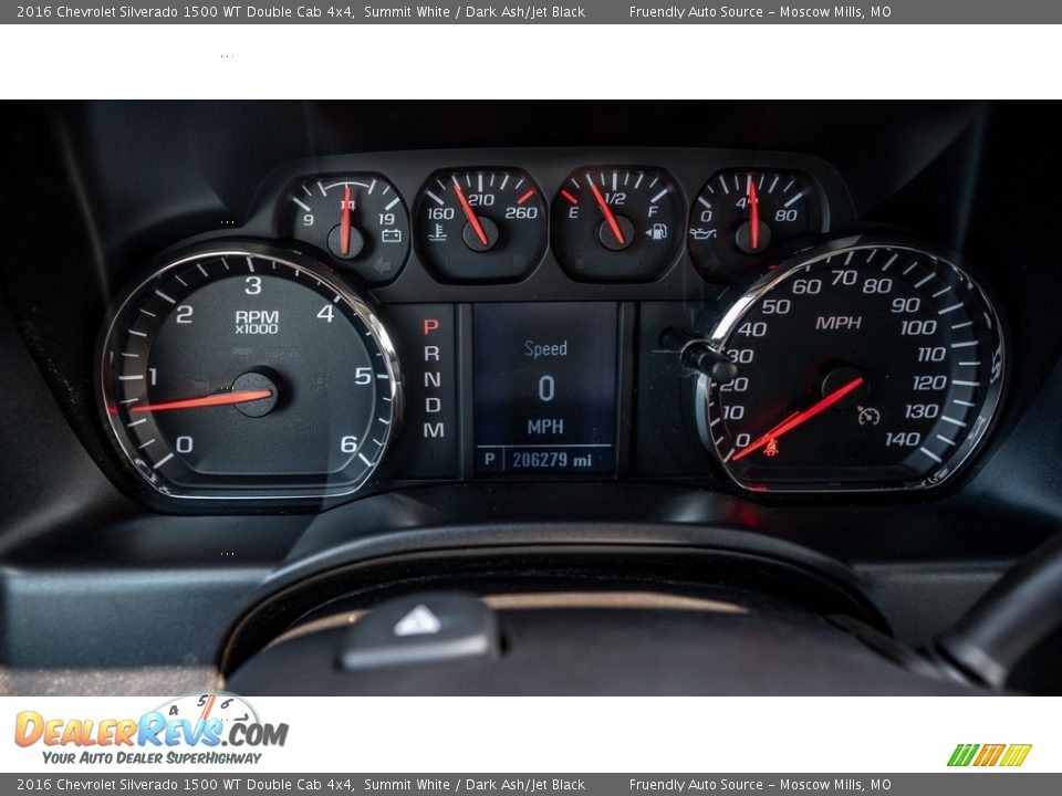 2016 Chevrolet Silverado 1500 WT Double Cab 4x4 Gauges Photo #28