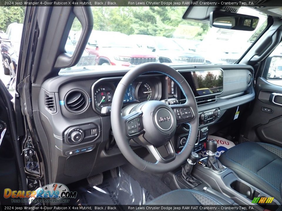 Dashboard of 2024 Jeep Wrangler 4-Door Rubicon X 4xe Hybrid Photo #14