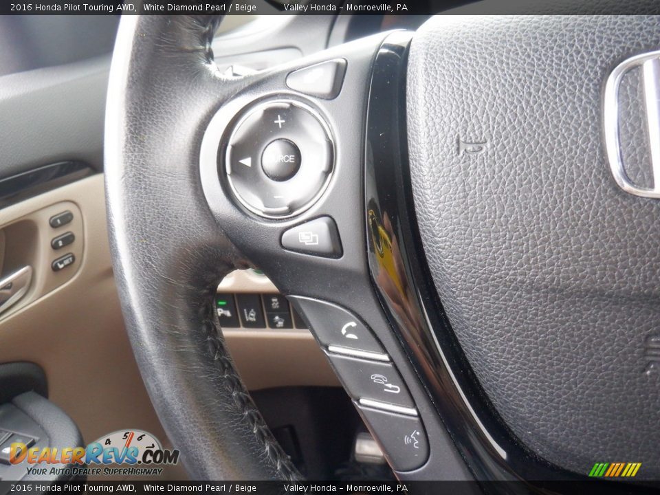 2016 Honda Pilot Touring AWD Steering Wheel Photo #28