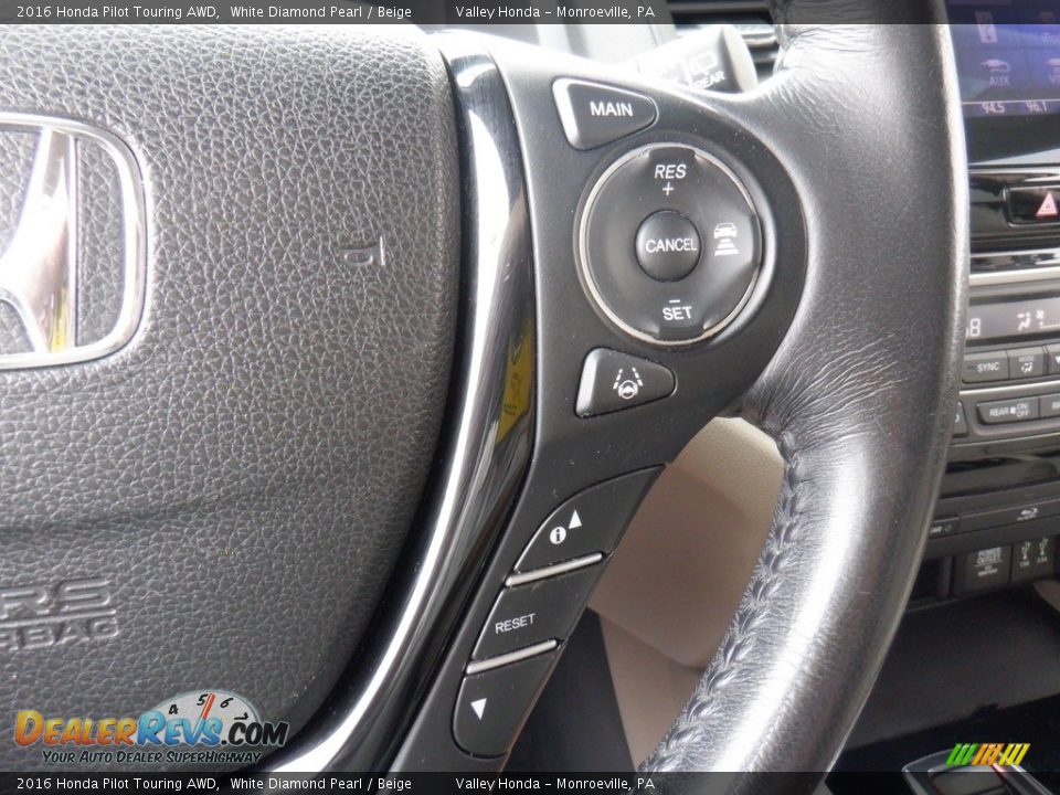 2016 Honda Pilot Touring AWD Steering Wheel Photo #29