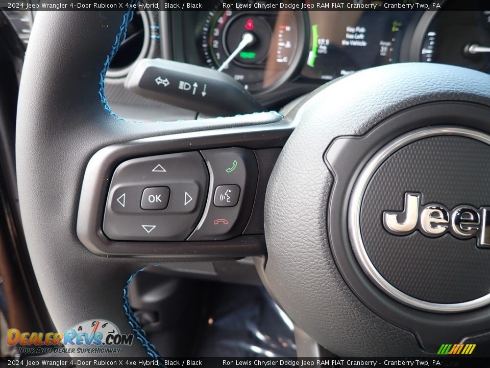 2024 Jeep Wrangler 4-Door Rubicon X 4xe Hybrid Black / Black Photo #23