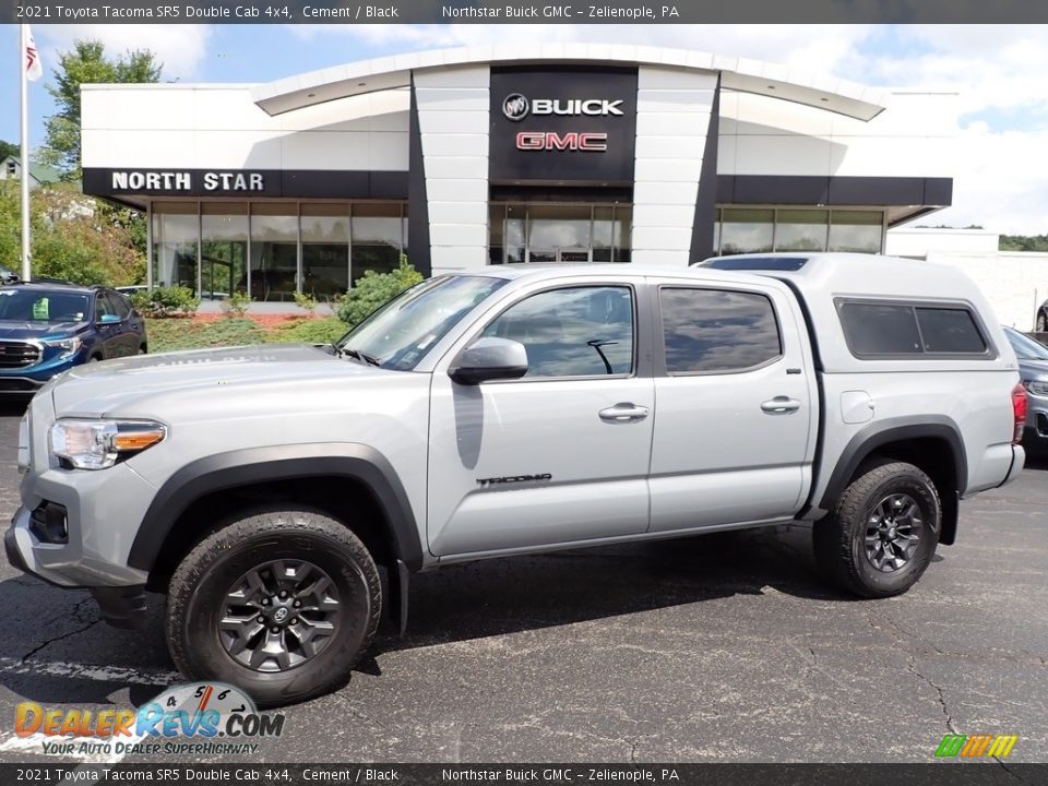 2021 Toyota Tacoma SR5 Double Cab 4x4 Cement / Black Photo #1