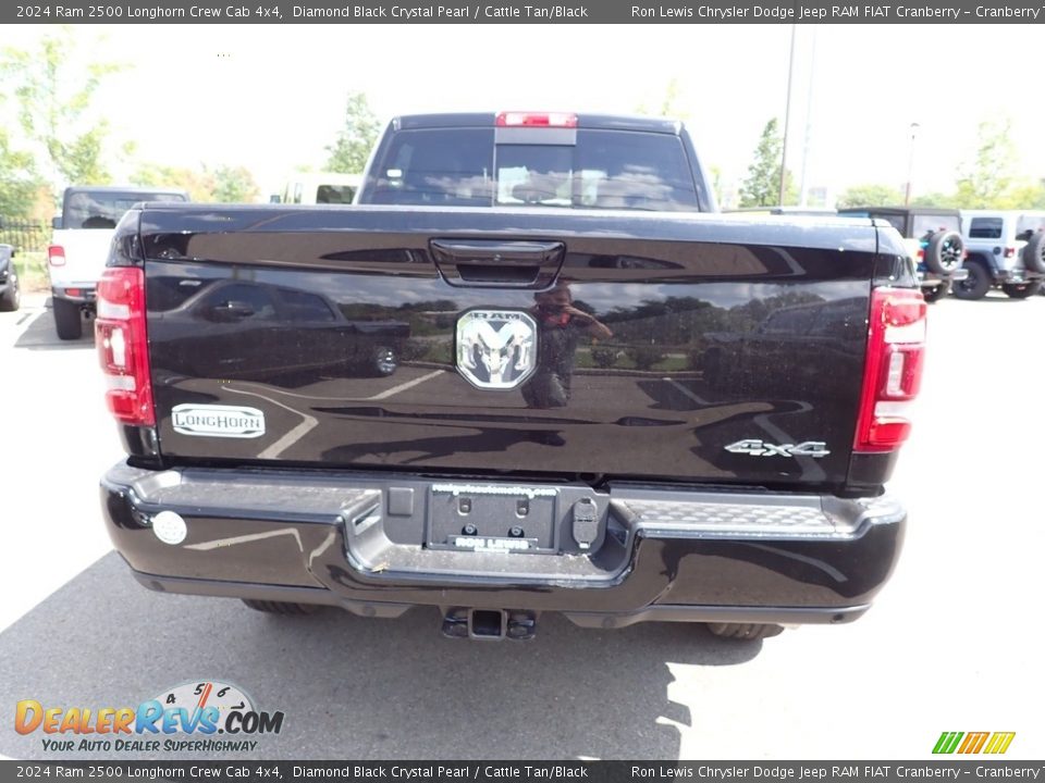 2024 Ram 2500 Longhorn Crew Cab 4x4 Diamond Black Crystal Pearl / Cattle Tan/Black Photo #4