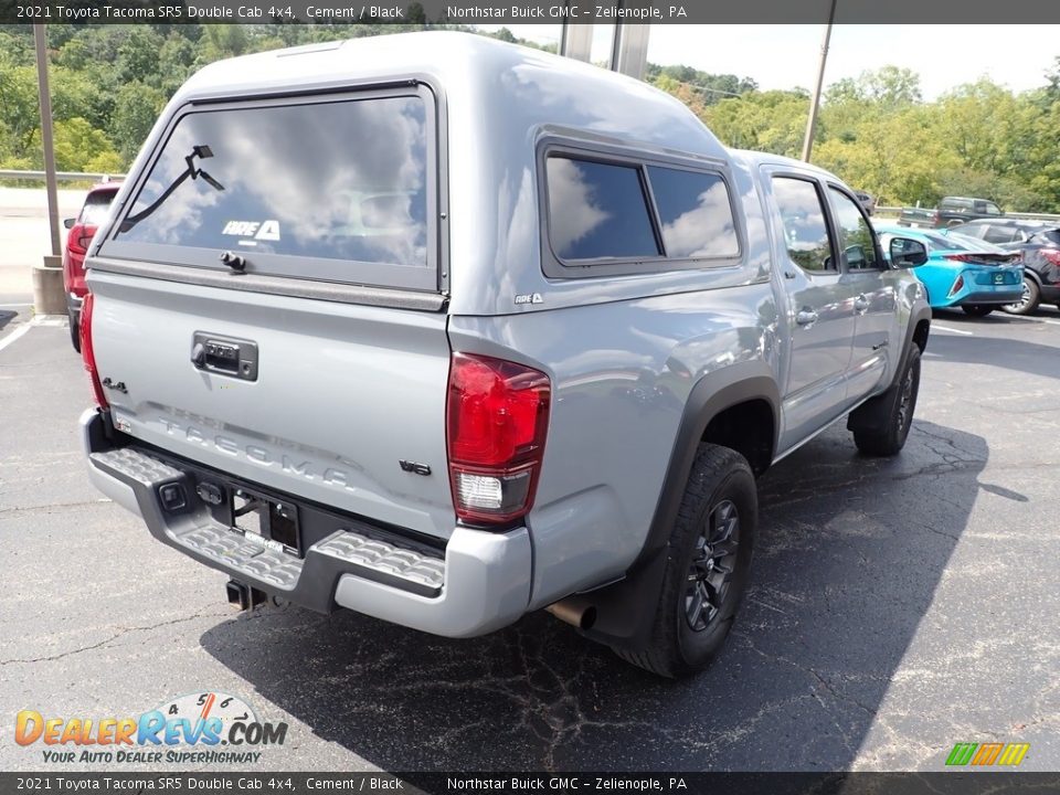 2021 Toyota Tacoma SR5 Double Cab 4x4 Cement / Black Photo #6