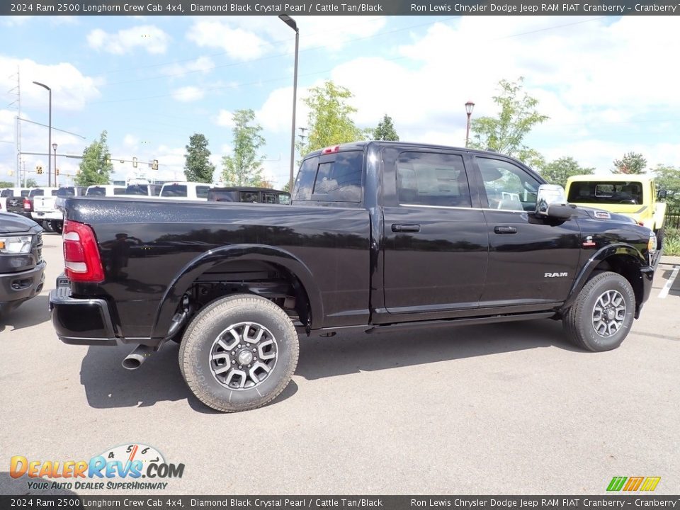 2024 Ram 2500 Longhorn Crew Cab 4x4 Diamond Black Crystal Pearl / Cattle Tan/Black Photo #5