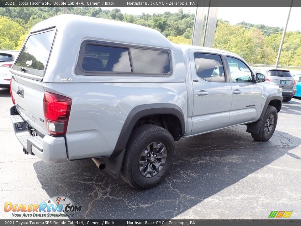 2021 Toyota Tacoma SR5 Double Cab 4x4 Cement / Black Photo #7