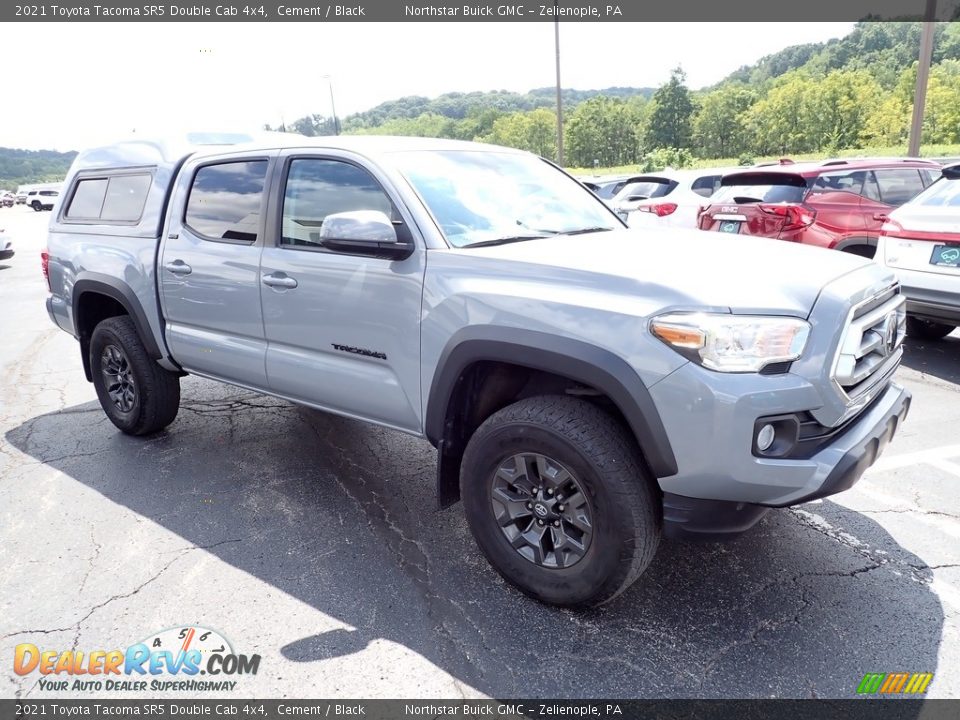 2021 Toyota Tacoma SR5 Double Cab 4x4 Cement / Black Photo #9