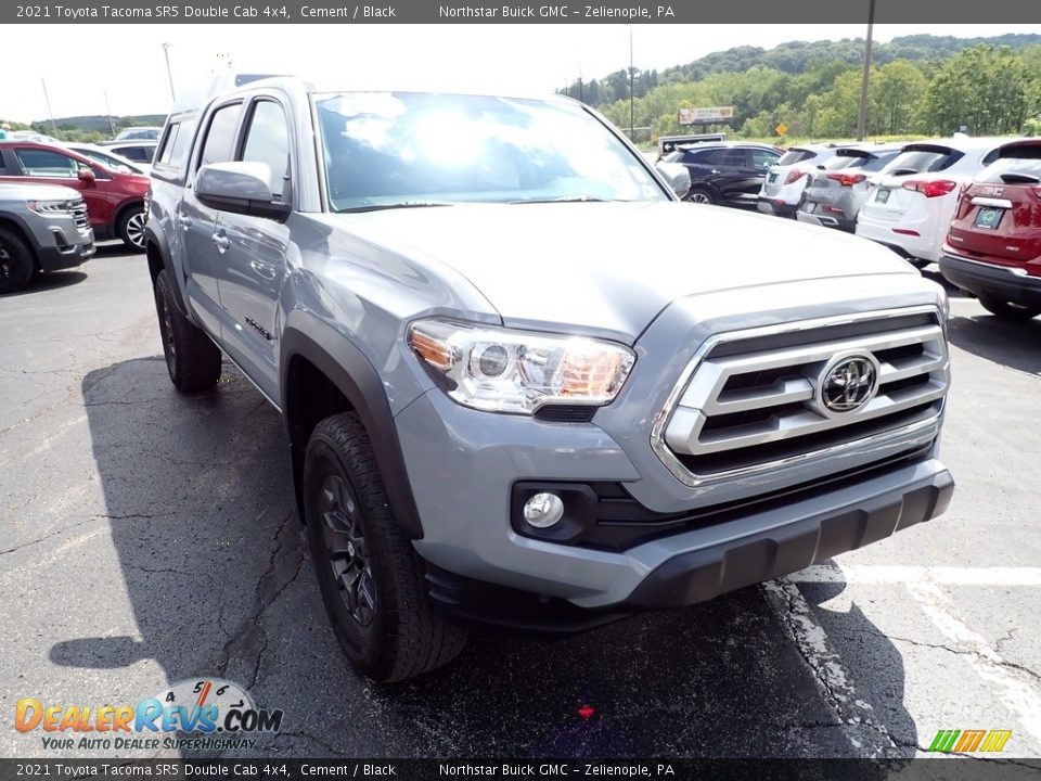 2021 Toyota Tacoma SR5 Double Cab 4x4 Cement / Black Photo #10