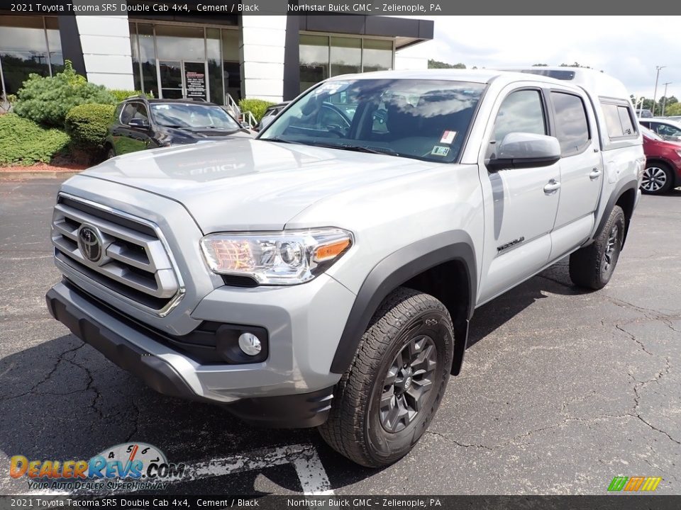 2021 Toyota Tacoma SR5 Double Cab 4x4 Cement / Black Photo #12