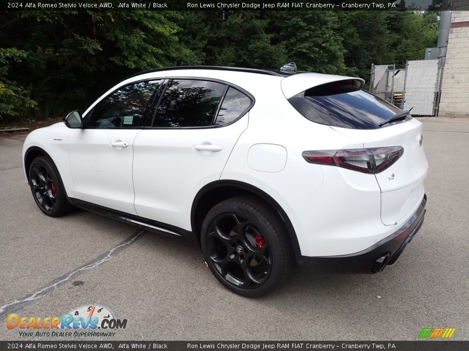 2024 Alfa Romeo Stelvio Veloce AWD Alfa White / Black Photo #3