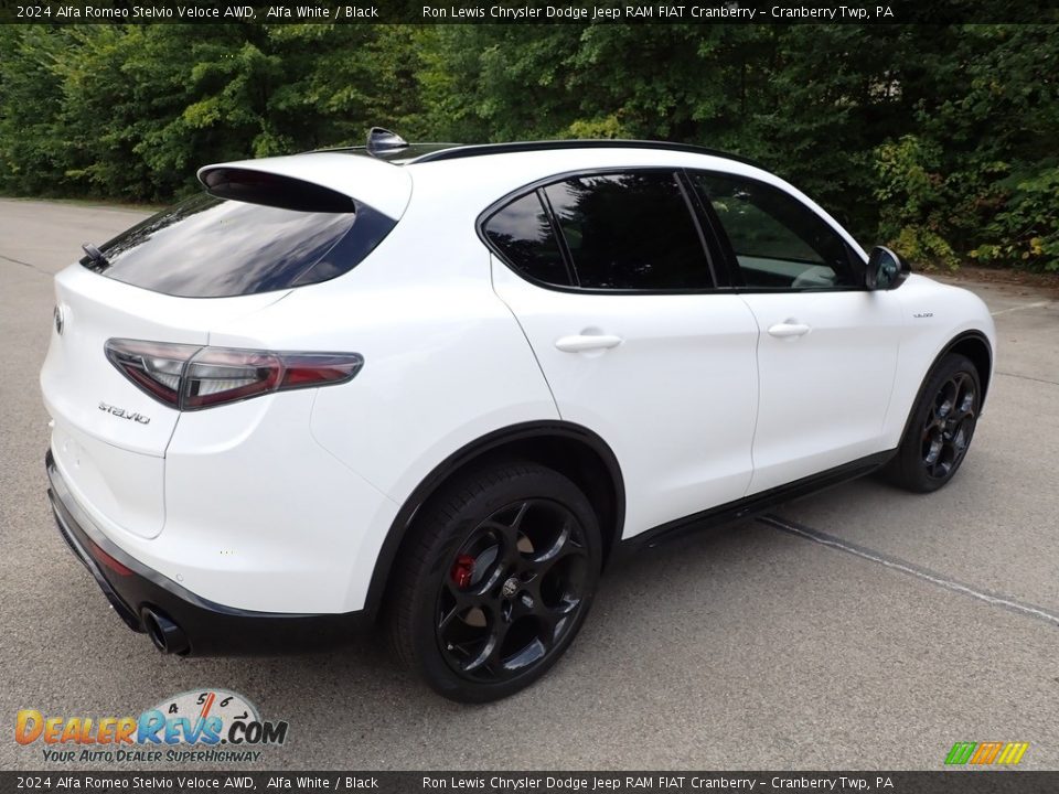 2024 Alfa Romeo Stelvio Veloce AWD Alfa White / Black Photo #5