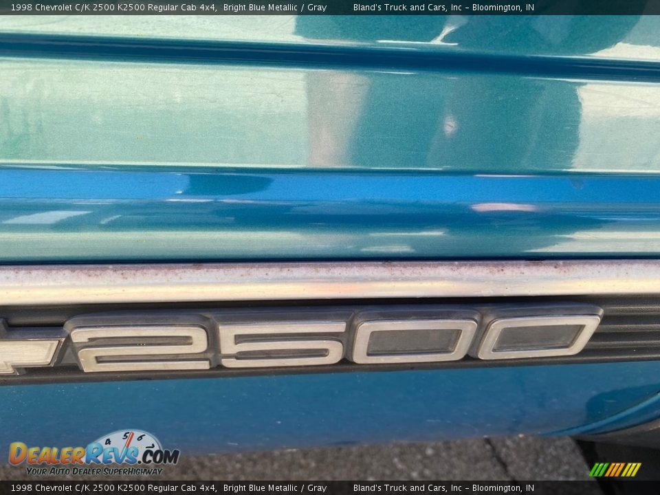 1998 Chevrolet C/K 2500 K2500 Regular Cab 4x4 Bright Blue Metallic / Gray Photo #27