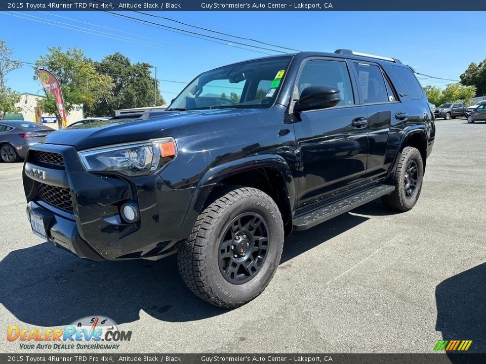 2015 Toyota 4Runner TRD Pro 4x4 Attitude Black / Black Photo #3