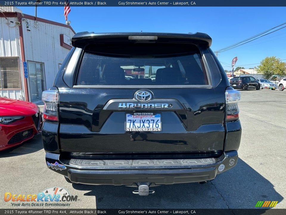 2015 Toyota 4Runner TRD Pro 4x4 Attitude Black / Black Photo #5