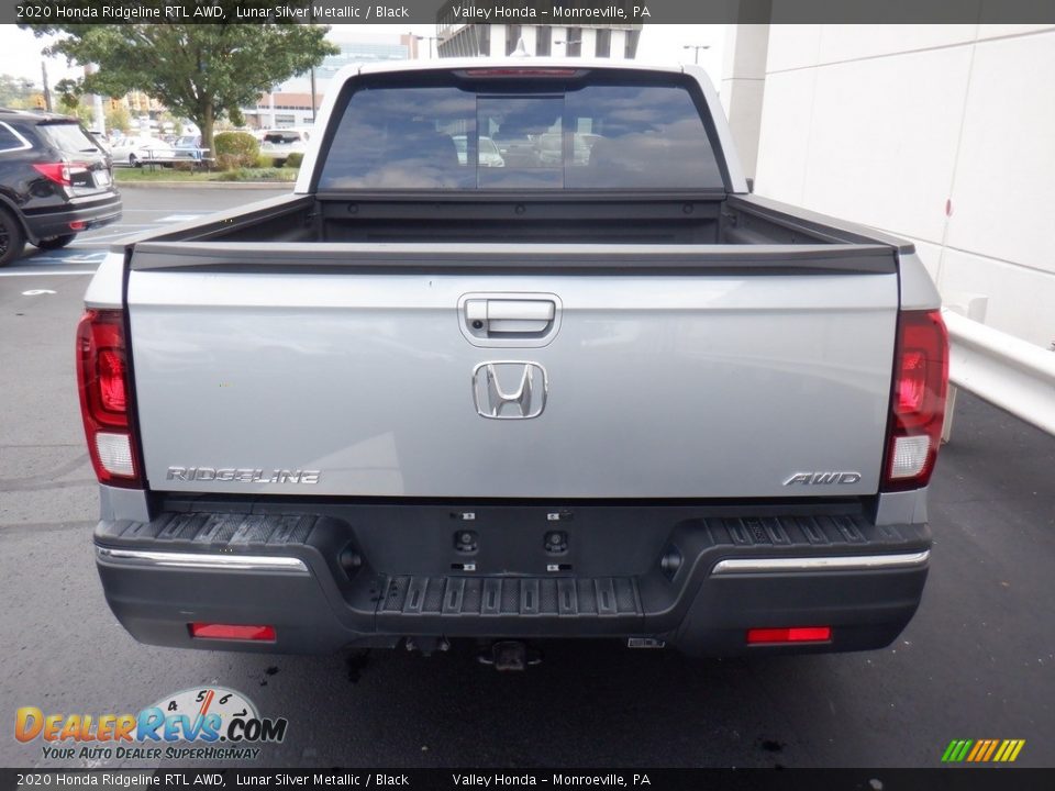 2020 Honda Ridgeline RTL AWD Lunar Silver Metallic / Black Photo #6