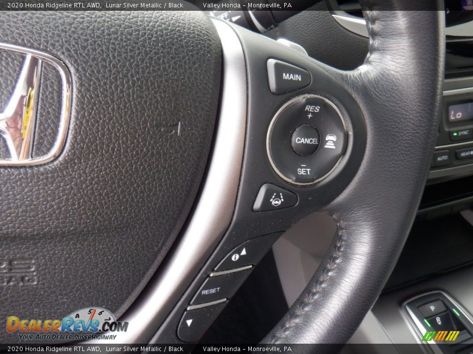 2020 Honda Ridgeline RTL AWD Steering Wheel Photo #26